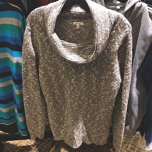 Grey and white sweater